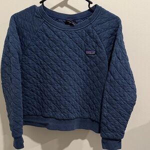 Patagonia Navy Quilted Pullover